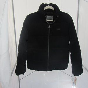 Levi's Corduroy Bubble Puffer Jacket Black XS